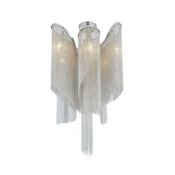 Luxury Dinner Room Lamps Hotel Crystal Lighting Modern Home Pendant Light Italian Aluminum Chain Led Chandelier